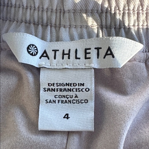 ATHLETA Brooklyn blush pink lined camo print jogger sweatpants size 4 - Picture 10 of 11